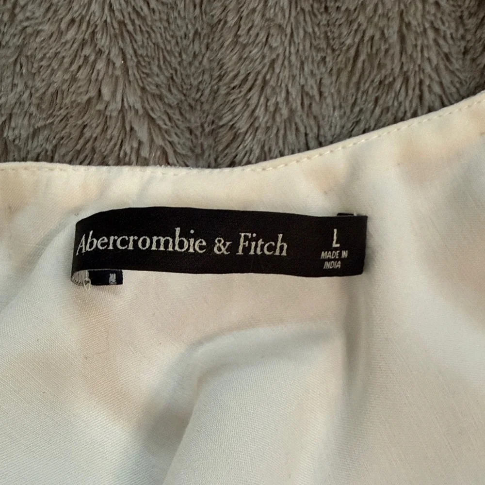 Abercrombie & Fitch White Beaded Mini Dress - Picture 10 of 15